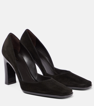 The Row Mae Suede Pumps In Black
