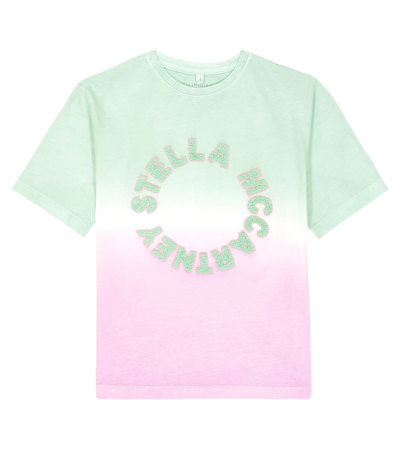 Stella Mccartney Kids' Tie-dye Cotton Jersey T-shirt In Multicoloured