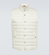 BRUNELLO CUCINELLI QUILTED LINEN DOWN VEST