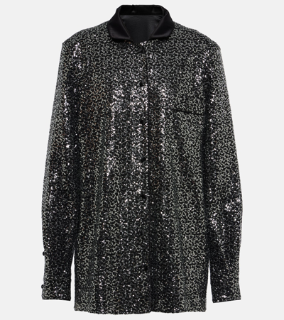 Dolce & Gabbana Sequined Shirt In Combined_colour