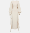 ROLAND MOURET CAPED CADY GOWN