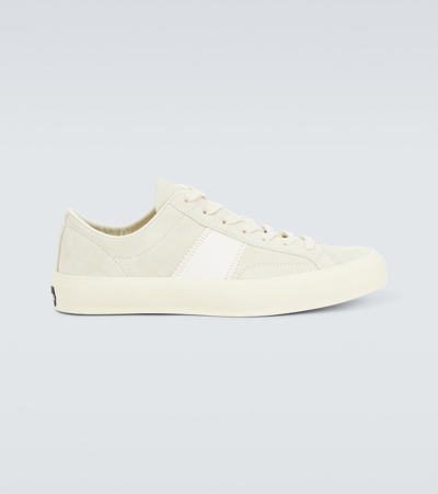 Tom Ford Cambridge Suede Sneakers In Neutrals