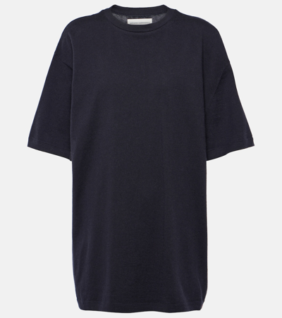 Extreme Cashmere Rik Cotton And Cashmere T-shirt In Blue