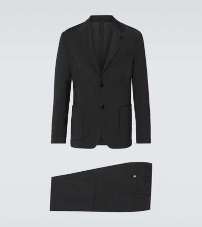 Lardini Single-breasted Suit In Black