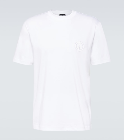 Giorgio Armani Cotton Jersey T-shirt In White