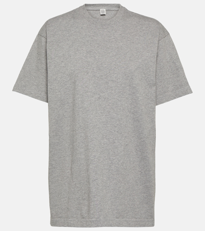 Totême Cotton Jersey T-shirt In Grey