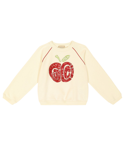 Gucci Kids' Cotton Sweatshirt In Gelb