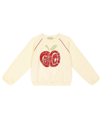 Gucci Kids' Cotton Sweatshirt In White