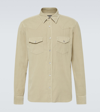 Tom Ford Cotton And Linen Shirt In Beige