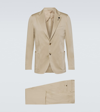 Lardini White Wool Knit Single-breasted Blazer