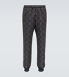 Gucci Jumbo Gg Sweatpants In Grey/dark Grey/mc