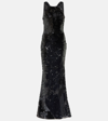 ROLAND MOURET SEQUINED GOWN