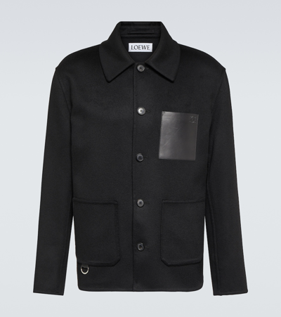 Loewe Anagram Workwear Jacket In Black