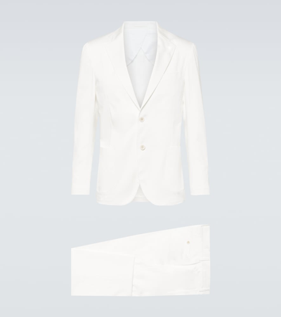 Lardini Cotton-blend Suit In White