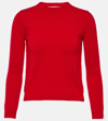 EXTREME CASHMERE KID CROPPED CASHMERE-BLEND SWEATER