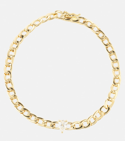 Anita Ko 18kt Gold Chain Bracelet With Diamond
