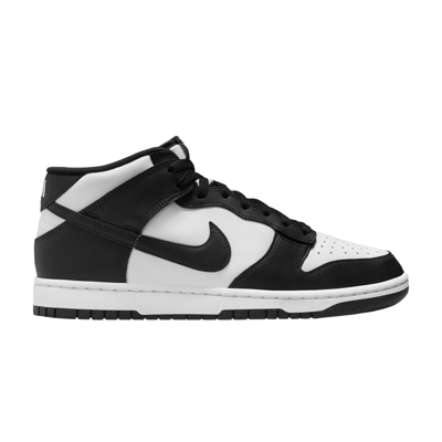 Pre-owned Nike Dunk Mid 'panda' In Black
