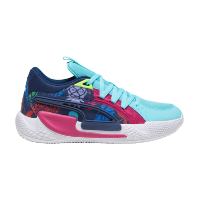 Pre-owned Puma Court Rider 'chaos Fresh' In Blue