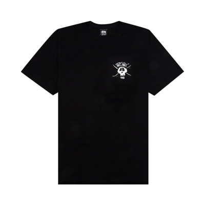 Pre-owned Stussy Surf Skate Skull Tee 'black'