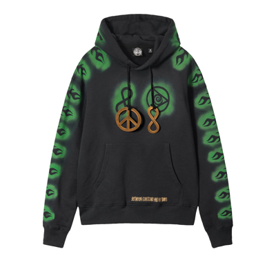 Pre-owned Stussy X Dries Van Noten Embroidered Hoodie 'black'