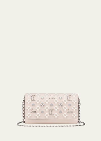 CHRISTIAN LOUBOUTIN PALOMA WALLET ON CHAIN IN LOUBINTHESKY LEATHER