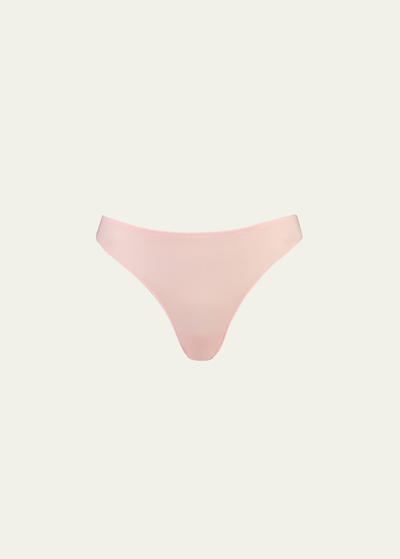 Videris Lingerie Whitney Mid-rise Bikini Briefs In Rosy Blossom