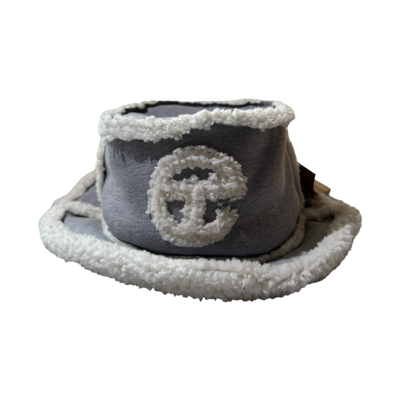 Pre-owned Telfar X Ugg Furry Lined Bucket Hat In Grey