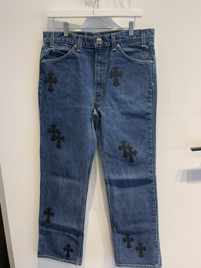 Pre-owned Chrome Hearts Chrome 's Levi's Ds Navy In Blue