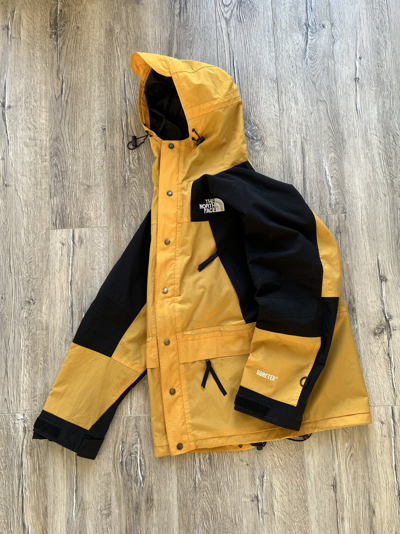 Pre-owned The North Face X Vintage The North Face Gore-tex 90's Vintage Jacket Yellow Black Tnf