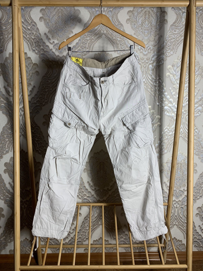 Pre-owned G Star Raw X Vintage G-star Raw Cargo Pants Multi Pocket Y2k Japanese In White