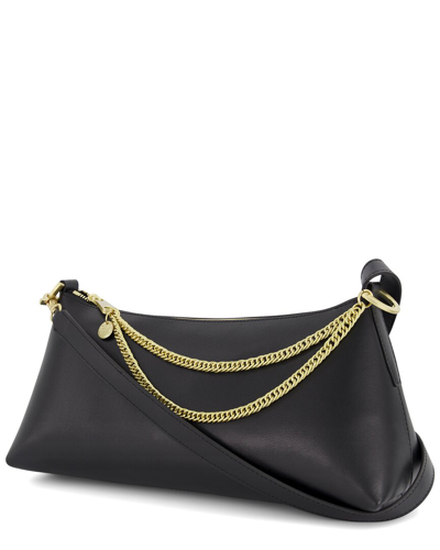 Zac Posen Posen Chain-link Detail Shoulder Bag In Black