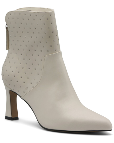 Adrienne Vittadini Sammy Microstud Bootie In White