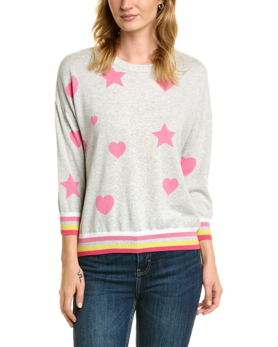 Edinburgh Knitwear Star & Heart Sweater In Grey