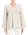 Max Studio Boxy Pocket Sweater In Bone