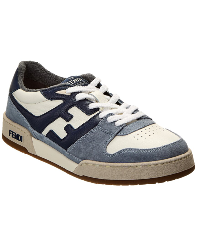Fendi Low Top Match Sneakers In Blue