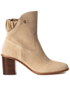 Zadig & Voltaire Woman Ankle Boots Sand Size 11 Leather