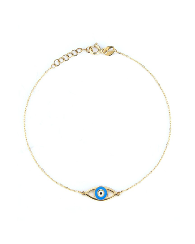 Ember Fine Jewelry 14k Evil Eye Bracelet In Gold