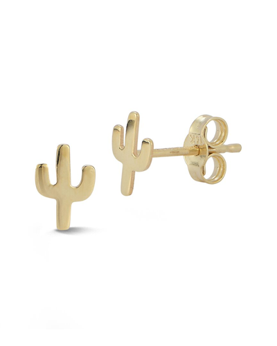 Ember Fine Jewelry 14k Cactus Studs In Gold