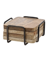Godinger Ridgewood Coaster Set In Black