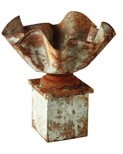 Napa Home & Garden Galvanized Handkerchief Planter In Silver