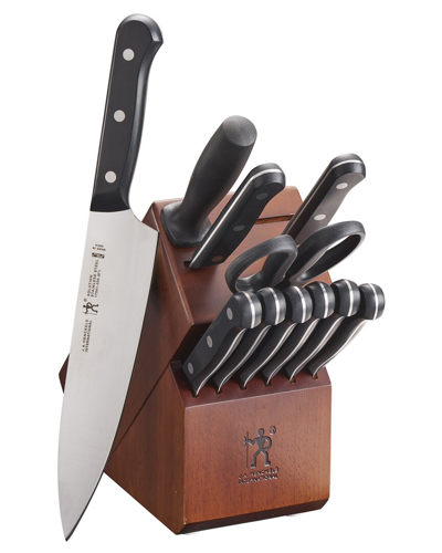 Zwilling J.a. Henckels Henckels Solution 12pc Knife Set With Block, Chef Knife, Paring Knife & Steak Knife In Black