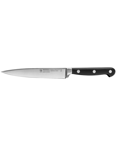 Zwilling J.a. Henckels Henckels Classic Precision 6in Utility Knife In Black