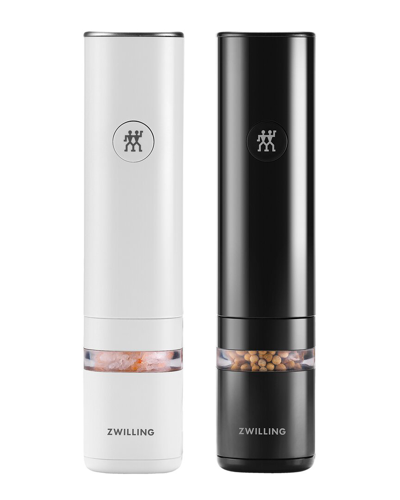 Zwilling J.a. Henckels Zwilling Ja Henckels Enfinigy 2pc Electric Salt/pepper Mill Set In Black White