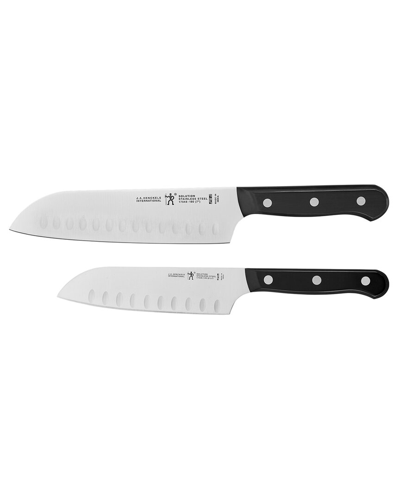 Zwilling J.a. Henckels Henckels Solution 2pc Asian Knife Set In Black