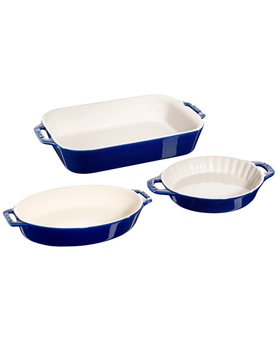 Staub Ceramics 3pc Mixed Baking Dish Set