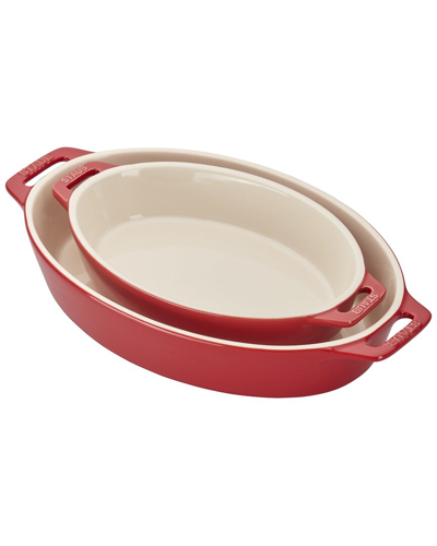 Staub Ceramic 2pc Oval Baking Dish Set
