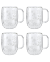 Zwilling J.a. Henckels Zwilling Ja Henckels Sorrento Plus 4pc 12oz. Double Wall Glass Coffee Mug Set