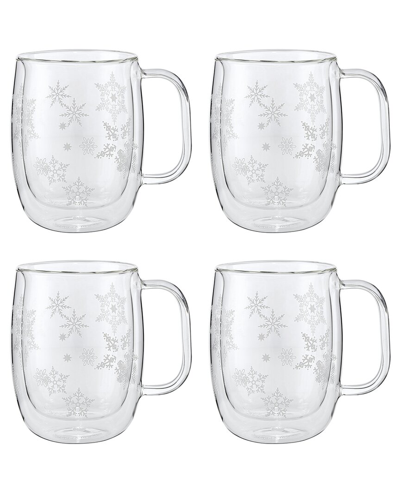 Zwilling J.a. Henckels Zwilling Ja Henckels Sorrento Plus 4pc 12oz. Double Wall Glass Coffee Mug Set