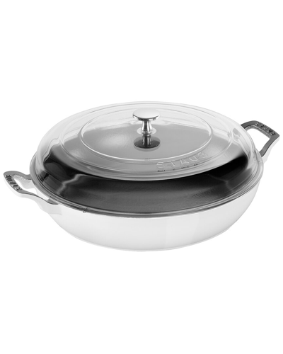 Staub Cast Iron Braiser With Glass Lid Dutch Oven