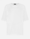 DOLCE & GABBANA DOLCE&GABBANA BLANCO SHORT-SLEEVED JERSEY T-SHIRT WITH ANGEL PRINT